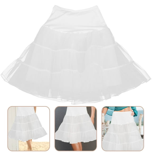 AURARMLET Girls Petticoat Underskirt Crystal 1 Set Support Dress Skirt for Girls Party Banquet
