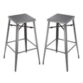 thumbnail image 1 of Furniture of America Roth 30-Inch Metal Bar Stool in Gray Gunmetal (Set of 2), 1 of 7