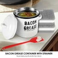 thumbnail image 5 of Fkszll White Metal with Lid Meat Grease Container, 5 of 8