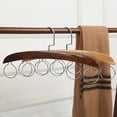 thumbnail image 1 of Dream Lifestyle Clothes Hanger Multifunctional Space-saving Wooden Wardrobe Belt Ties Clothing Storage Hanger for Home, 1 of 8