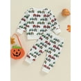 thumbnail image 6 of Michellecmm Baby Boy 2Pcs Fall Outfits Long Sleeve Tractor Print Sweatshirt + Pants Set Farm Clothes, 6 of 9
