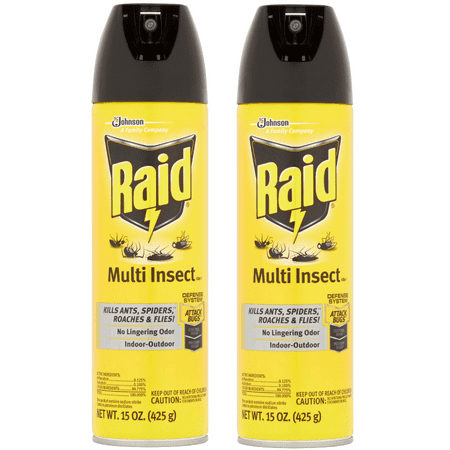 Raid Multi Insect Killer 7 15oz (2 pack) (Best Granular Bug Killer For Lawns)