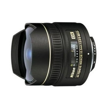 Nikon AF DX NIKKOR 10.5mm f/2.8G ED Fixed Zoom Fisheye Lens with Auto Focus for Nikon DSLR Cameras