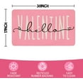 thumbnail image 3 of Valentines Day Door Mat,Pink Hello Valentine Hearts Indoor Outdoor Non-Slip Doormat,Entryway Front Porch Valentine''s Day Welcome Mat for Entrance Decor,30" x 17", 3 of 6