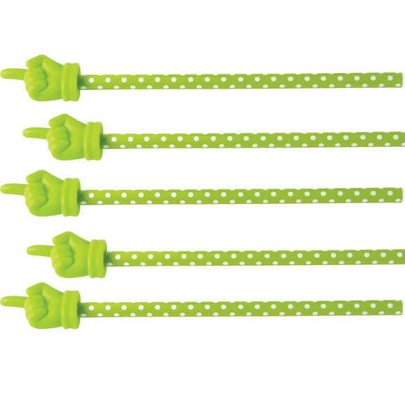 Teacher Created Resources Lime Polka Dots Hand Pointer Pack of 5 (TCR20679-5)