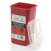 1 Quart Sharps Container Biohazard Needle Disposal Container - 3 Pack - Medical Sales Supply