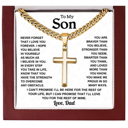 Son Cross Necklace Inspirational Yellow, Multi Cross Necklace