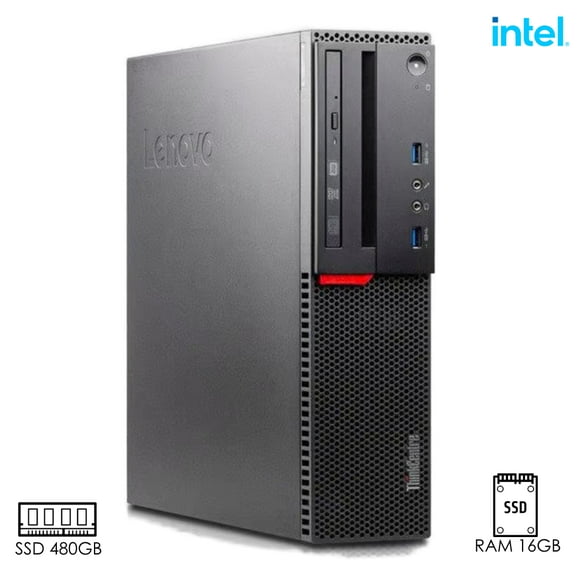 PC CPU Thinkcentre M900 Lenovo Core i5 6ta gen RAM 16GB SSD 480GB reacondicionado