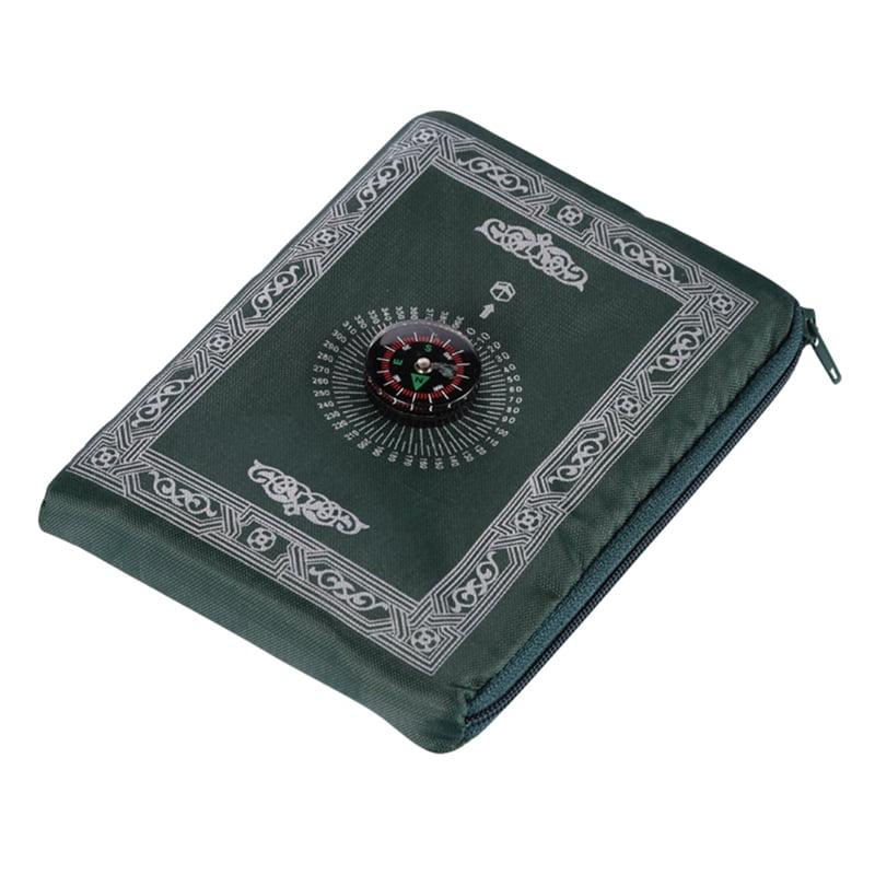 Fysho Portable Muslim Prayer Blanket Travel Prayer Mat with Compass