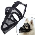 thumbnail image 2 of Comfortable Pet Dog No Bite Adjustable Mask Breathable Bark Mesh Mouth Muzzle Grooming Anti Stop Chewing Anti Bark Anti Bite, 2 of 6