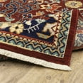 thumbnail image 3 of HomeRoots 6' Blue And Red Oriental Power Loom Runner Rug, 3 of 10
