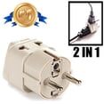 thumbnail image 1 of Enchufe adaptador de corriente europeo Orei tipo E/F, 1 of 2