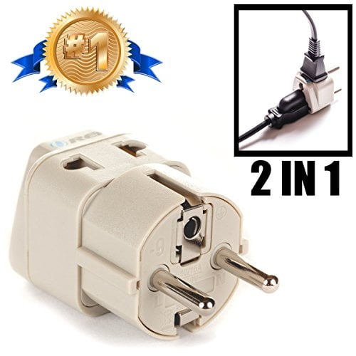 Enchufe adaptador de corriente europeo Orei tipo E/F