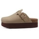 thumbnail image 1 of Comwarm-zuecos de corcho para hombre y mujer, Sandalias planas sin cordones para la casa, zapatillas de playa a la moda, 2024, 1 of 5