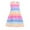 Pink, variant on MHZLDYZ Girls Summer Dress Summer New Colorful Stripe Sleeveless Strap Round Neck Girls' Soft Comfortable Fashion Casual Dress Dresses for Girls 10-12 (Hot Pink,100)