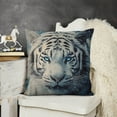 thumbnail image 3 of White tiger in heavy snow Linen toss pillowcase decoration pillowcase gifting preferred 18x18 inch cushion cover sofa pillowcase sofa bedroom living room car, 3 of 3