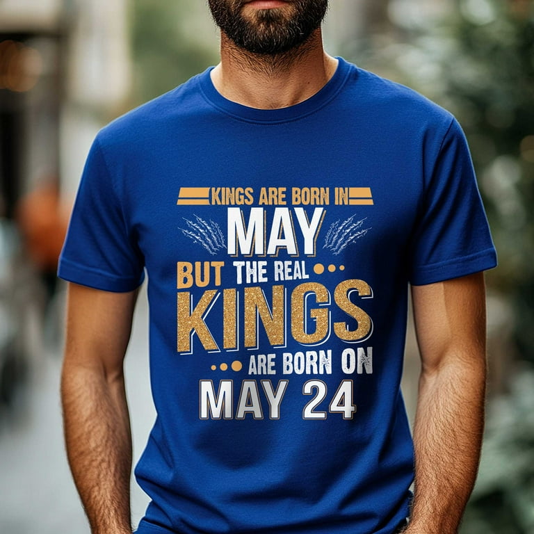 Men's Kings Are Born In May T-Shirt Men's Kings Are Born In May T-Shirt
