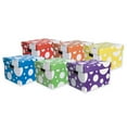 thumbnail image 2 of Classroom Keepers Storage Totes, 6 Assorted Polka Dot Colors, 10-1/8"H x 12-1/4"W x 15-1/4"D, Pack of 6, 2 of 4