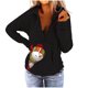 thumbnail image 1 of Navidad moda mujer casual manga larga impreso damas sudaderas tops Fridja fksj2839, 1 of 5