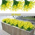 thumbnail image 3 of 20 Bundles Artificial Flowers for Outdoor Summer Decoration, UV Resistant Faux Outsides Plastic Greenery Shrubs Artificial Plants Fake Flowers Planter Home Cemetery Decor(White), 3 of 5