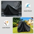 thumbnail image 6 of MOONCOOL Bike Cover For Adult Tricycle, Outdoor Waterproof Cover for 2 bikes or 1 Tricycle or 1 Motorcycle, Storable Portable Lightweight Waterproof and UV resistant  with Lock Hole & Storage Bag, 6 of 9