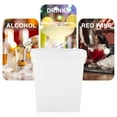 thumbnail image 2 of Raindrops Plastic Ice Container with Lid for Cold Drinks Storage White Smooth and 1 Piece, 2 of 8