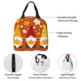 thumbnail image 4 of Balery Happy Thanksgiving Three Gnomes Bolsa de Almuerzo Aislada – Caja de Almuerzo con Papel de Aluminio Grueso, Mantiene la Comida Fresca por 4 Horas, 4 of 8