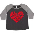 thumbnail image 3 of Inktastic All You Need is Love Red Heart Shape Women's Plus Size T-Shirt, 3 of 5