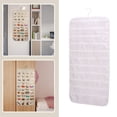 thumbnail image 4 of Hanging Jewelry Organizer with Multiple Display Pockets for Earrings and Accessories Storage Beige Fabric Travel Bag, 4 of 5
