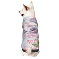 thumbnail image 1 of Fotbe Vintage Rose Sudadera con Estampado para Perros Pequeños – Suéter con Capucha para Mascotas, Tela Suave de Forro Polar con Bolsillo-Small, 1 of 7