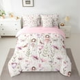 thumbnail image 2 of Manfei Chic Elf 7-Piece Bedding Comforter Set,Rustic Flower King Bedding Sets,Romantic Fairy Tale Theme Bed Sheets For Girl Teens,Microfiber Bedroom Decor Reversible, 2 of 8