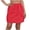 Red(Skirt), variant on GUACER Womens Utility Cargo Skirt, Elastic Waist Casual Mini Skirt with Pockets, Lightweight Athletic Hiking Skirt