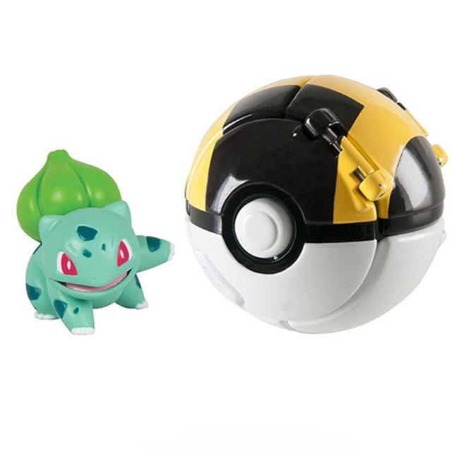 Pokemon Ball Pokeball Anime Figure Pikachu Squirtle Pocket Monster Variant Pokémon Elf Ball Toy Action Model Gift Fivean unisex
