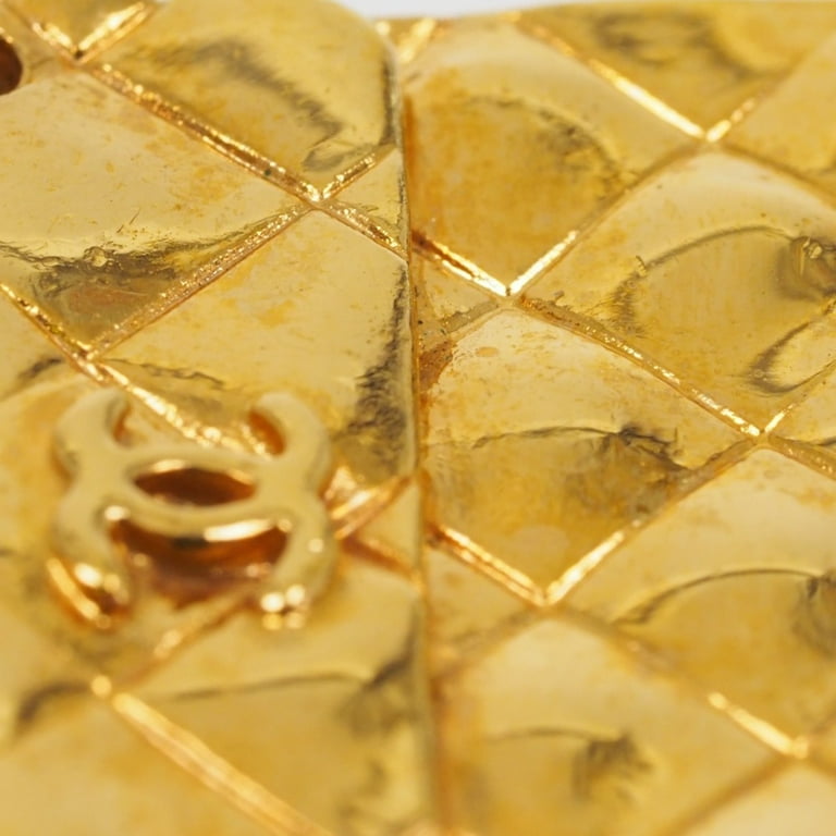 Pre-Owned Chanel Cocomark Matelasse Bag Motif Vintage Gold Plated 23  Women's Brooch (Good) 