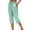 16# Green, variant on Capris For Women With Pockets Cotton Loose Fit Straight Leg Drawstring Elastic Waist Cropped Pant Casual Summer Linen Clothes Light Purple 3XL
