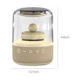 thumbnail image 3 of PURCOLT Transparent Colorful Light Effect Luminous Bluetooth Speaker Wireless Glazed Computer Audio Desktop Ornaments Ambient Light Audio Up to 65% off, 3 of 9