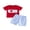 Blue, variant on BemeyourBBs Toddler Baby Boy Summer Clothes Fathers Day Outfit I Love Dad Letter Heart Embroidered Crew Neck Short Sleeve T Shirt Tops and Plaid Shorts Set Toddler Boys Summer Outfits