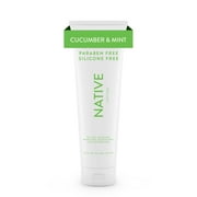 Native Natural Hand and Body Lotion, Cucumber and Mint, Paraben Free, Silicone Free, 12 oz