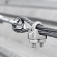 thumbnail image 4 of 50 Pcs 1/8Inch Wire Rope Kit M3 Metal Wire Rope Cable Clamp and M3 Stainless Steel Thimbles for Wire Rope Rigging, 4 of 7