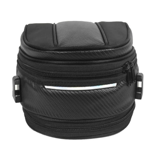 Bolsa trasera para asiento de motocicleta Zulema impermeable cuero PU duradero 30x21.5x20cm Mochila moto