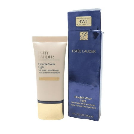 ESTEE LAUDER DOUBLE WEAR LIGHT FOUNDATION 1.0 OZ HONEY BRONZE ESTEE LAUDER/DOUBLE WEAR LIGHT SOFT MATTE HYDRA MAKEUP 4W1 HONEY BRONZE 1.0 OZ