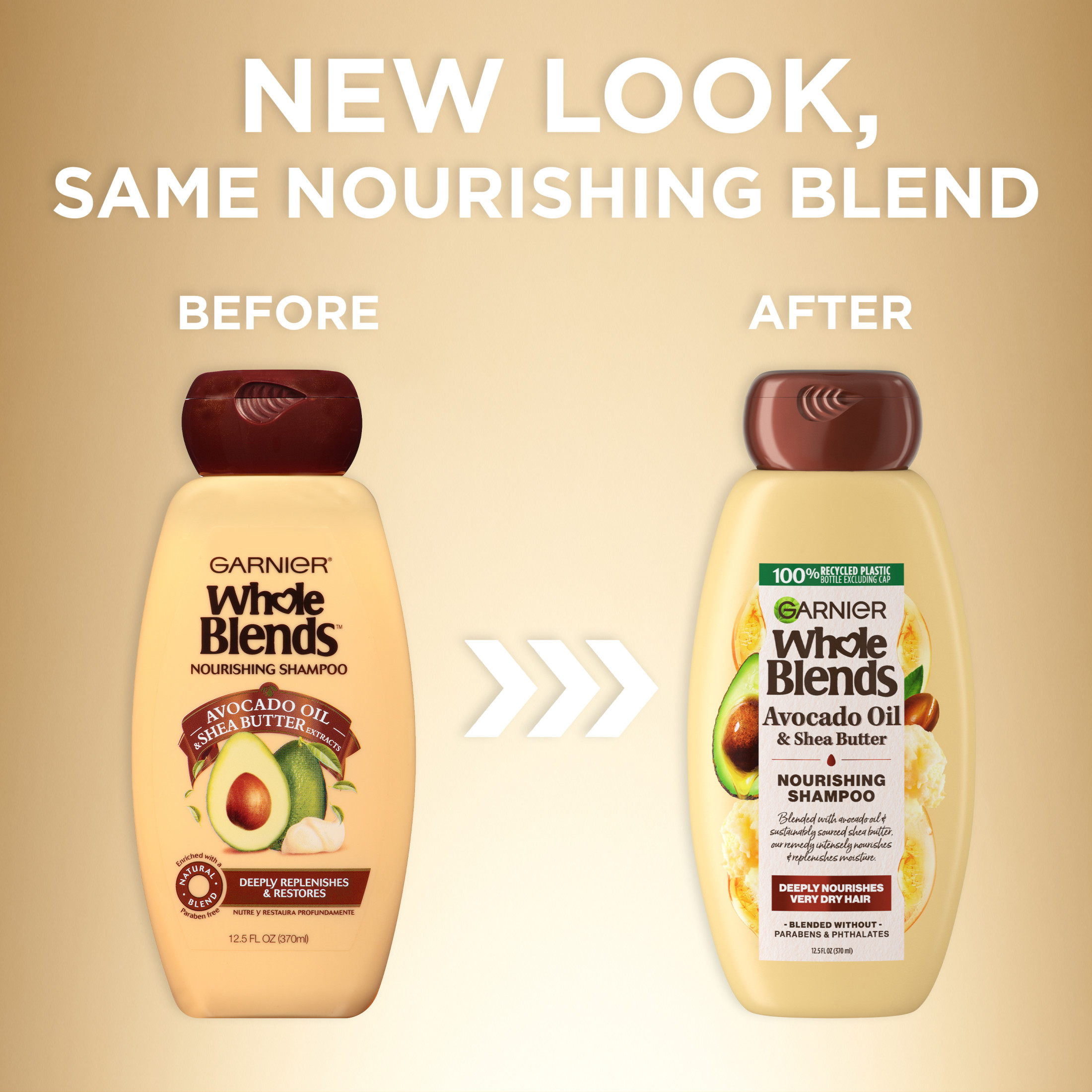 Garnier Whole Blends Nourishing Shampoo with Avocado Oil and Shea Butter, 12.5 fl oz - image 3 of 8