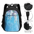 thumbnail image 3 of Easygdp Hanging Orchids Floral Blue Mochila para Laptop de Viaje con Puerto USB, Mochila para Laptop con Puerto de Carga USB para Mujeres y Hombres, 3 of 7