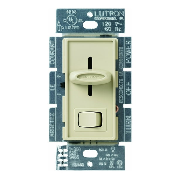 Lutron SCL153PHIV Ivory Skylark® C.L Slide Dimmer Switch Walmart