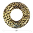 thumbnail image 3 of Pool Central Inflatable Leopard Print Swimming Pool Inner Tube - 35", 3 of 9