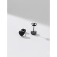 thumbnail image 4 of PROSTEEL Pendientes de botón de corazón para mujer, circonita cúbica negra brillante, pendientes de botón de corazón de plata de ley 925 para niñas, impresionante regalo de San Valentín de cumpleaños, 4 of 7