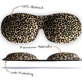 thumbnail image 3 of SMUG 100% Blackout Deep Sleep Mask, Adult, Contoured 3D Lash Protector, Animal Print, 3 of 7
