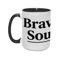 thumbnail image 2 of "Brave Soul" 15oz Inspirational Ceramic Mug - Uplifting Gift for Office & Home, 2 of 8