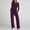 *Purple, variant on ClodeEU Women's 2 Piece Sweatsuit Sets,Scoop Neck Slim Tops Lounge Set ,Wide Leg Pants Sets Brown,Womens Plus XXL