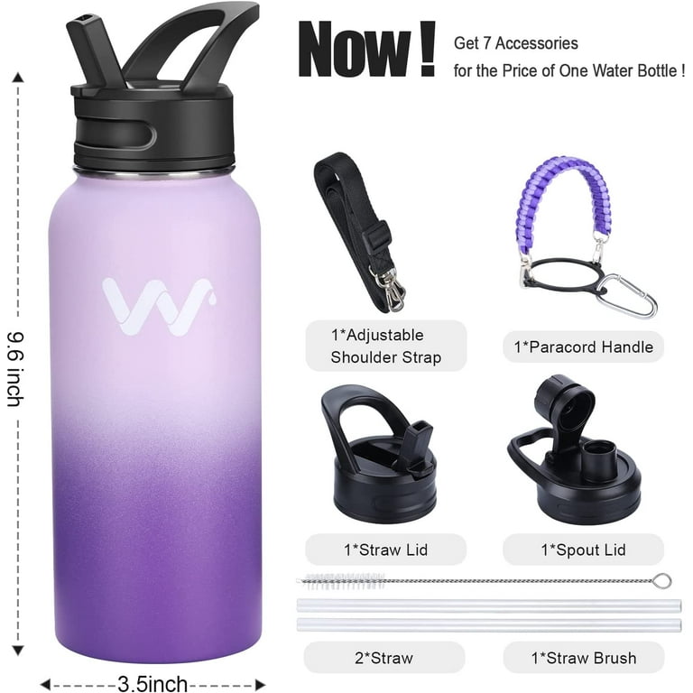 Contactless Straw Water Bottles : insulated water bottles